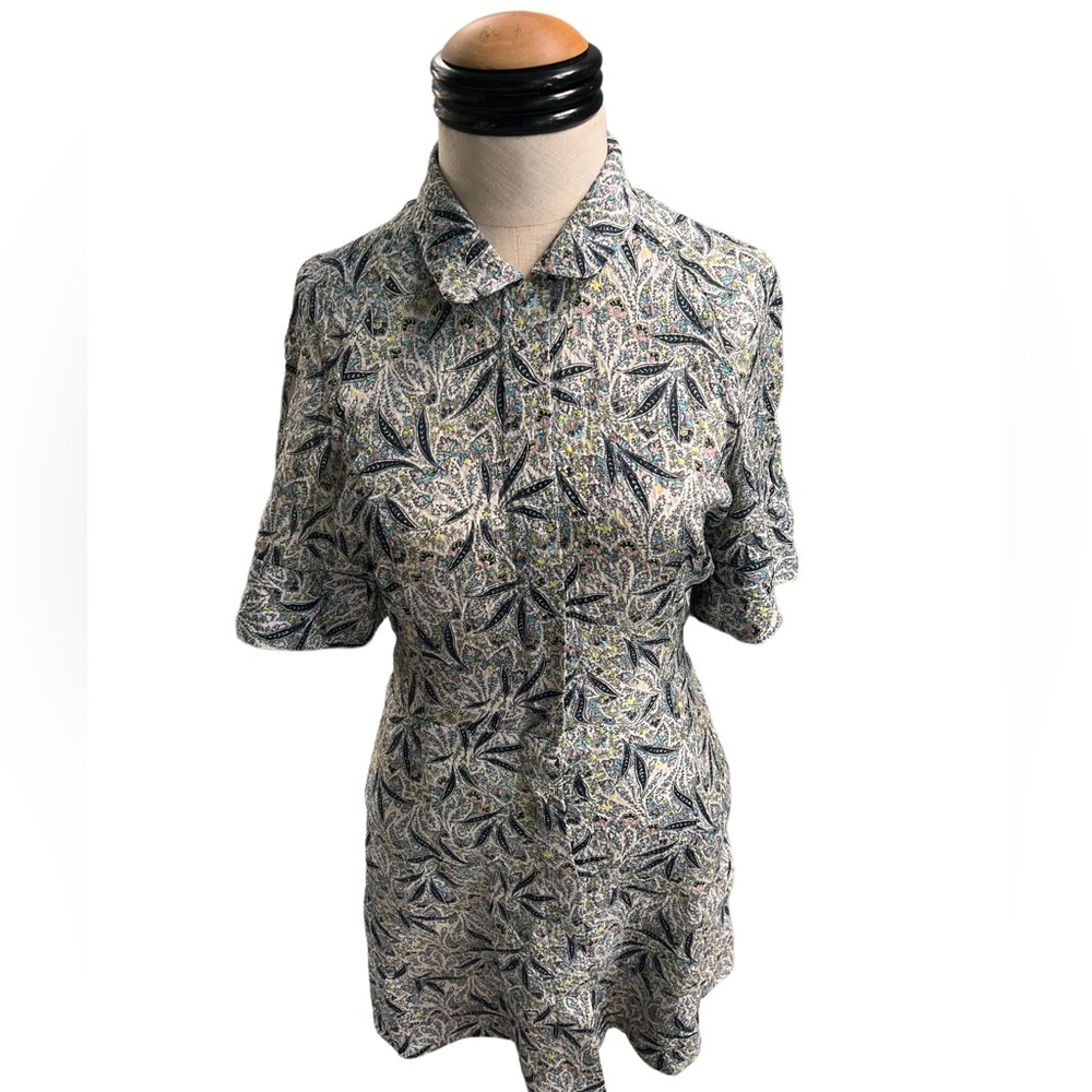 Rachel Comey Vintage Silk Snap Shirt Dress 2